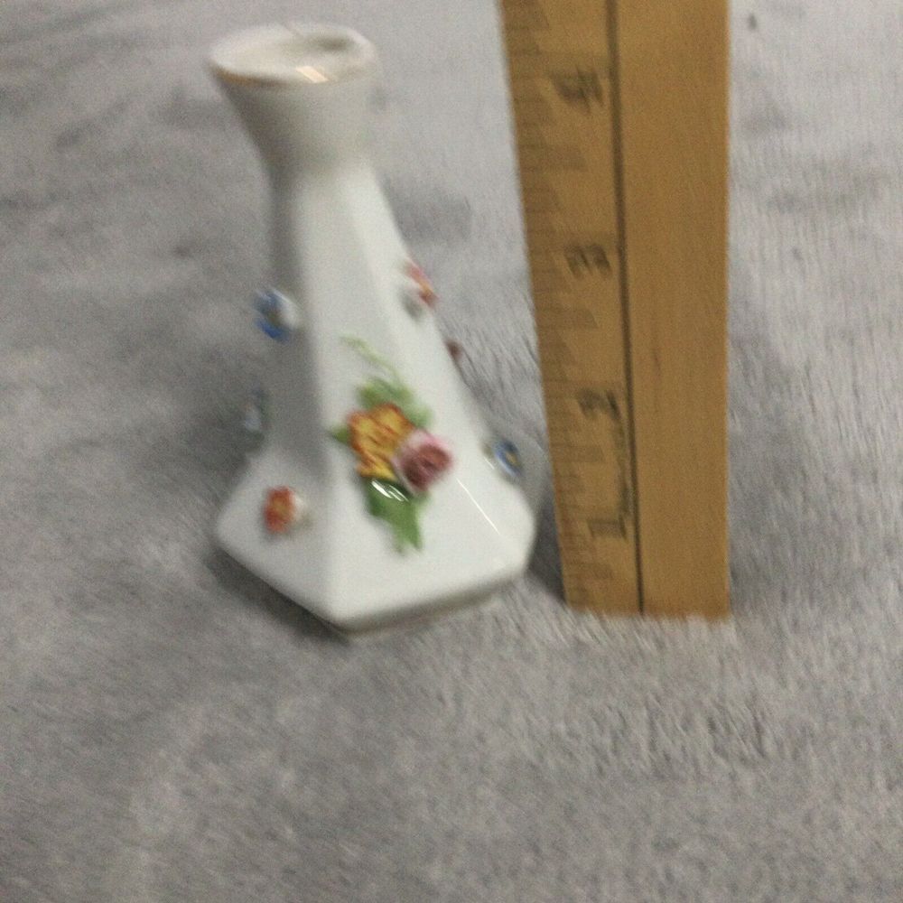 VINTAGE ERPHILA BUD VASE MADE IN GERMANY‎ ROSE PATTERN 4" - Picture 5 of 5